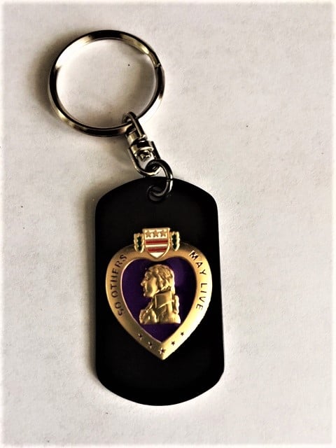 Image of Purple Heart Key Ring