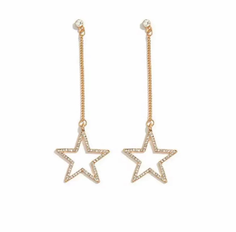 Image of Sasha Star Drop Earrings