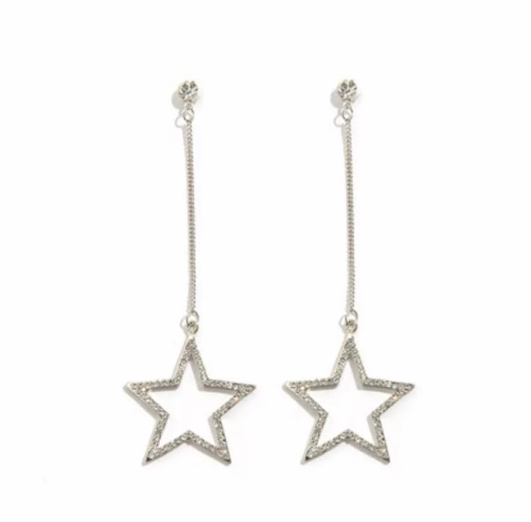 Image of Sasha Star Drop Earrings