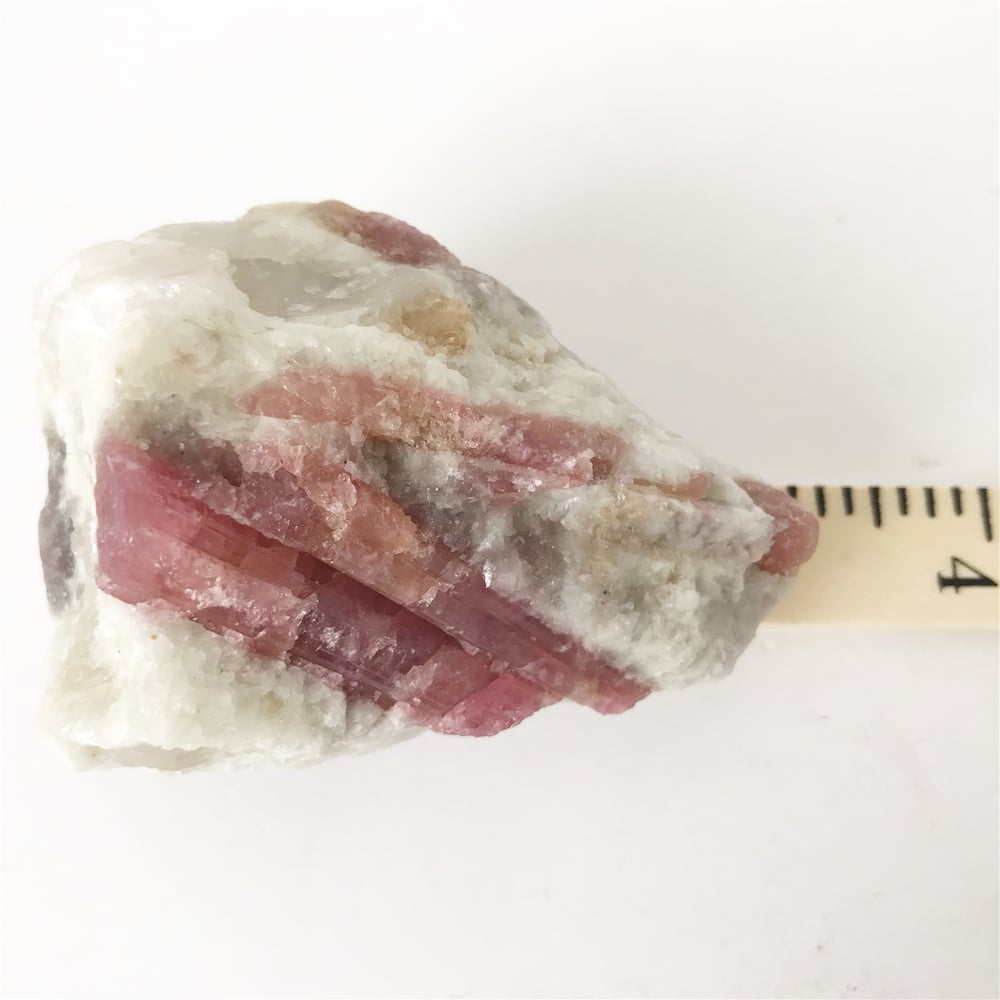 Image of Pink Tourmaline no.11 Pink Cactus Collection Brass Claw Pairing