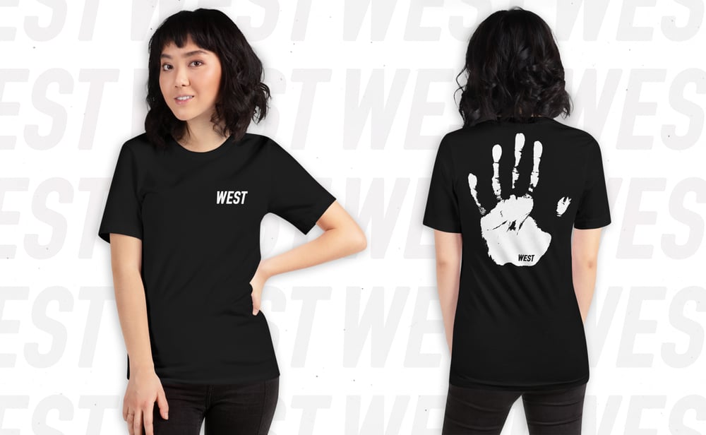 Image of WEST Classic Handprint Tee - Black