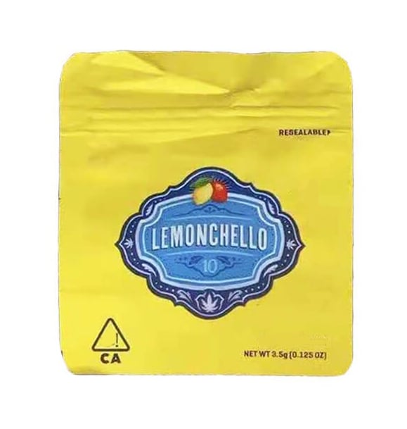 Image of Cookies Lemonchello Bags Empty 3.5 to 7g Size Smell Proof Mylar Cookies Bags