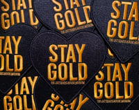 Image 1 of The Outsiders House Museum "Stay Gold" Heart Patch. 