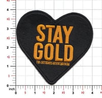 Image 2 of The Outsiders House Museum "Stay Gold" Heart Patch. 
