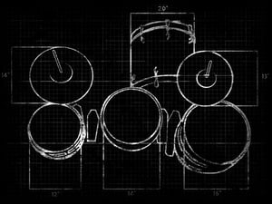 Image of Orbinator Drum Setup Tee & Silly String Tee