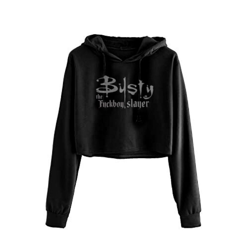 Busty The Slayer Cropped Hoodie 