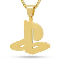 Inspired by PlayStation® - Solid 14K Gold Classic PS Logo Necklace