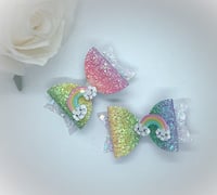 Image 1 of Happy Rainbow pigtail set