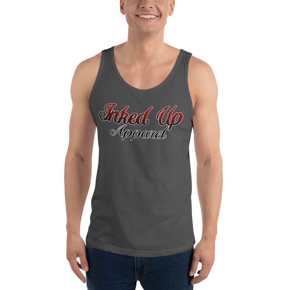 Image of Mens Red Logo Tank