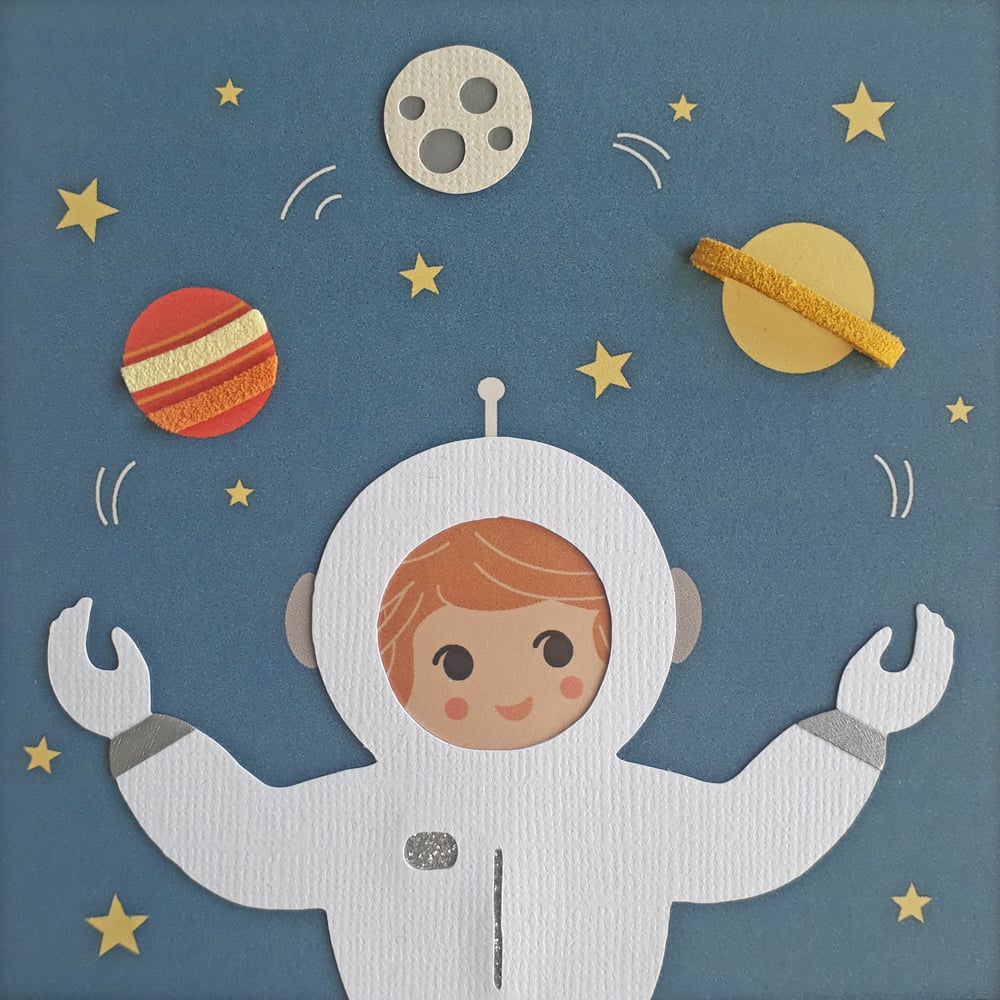 Astronaute en bois à décorer