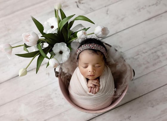 Image of Embroidery tulle headbands