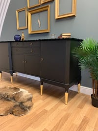 Image 5 of Black & gold Pom Pom sideboard 