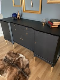 Image 4 of Black & gold Pom Pom sideboard 