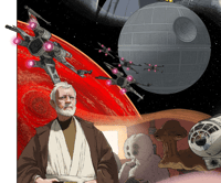 Image 4 of Star Wars original trilogy triptych