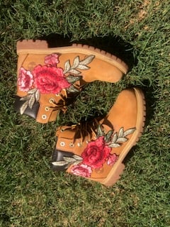 Image of Floral Project Timberland Boots