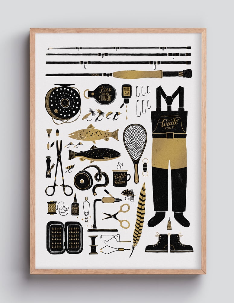 Image of Fly Fishing Items – 42×59
