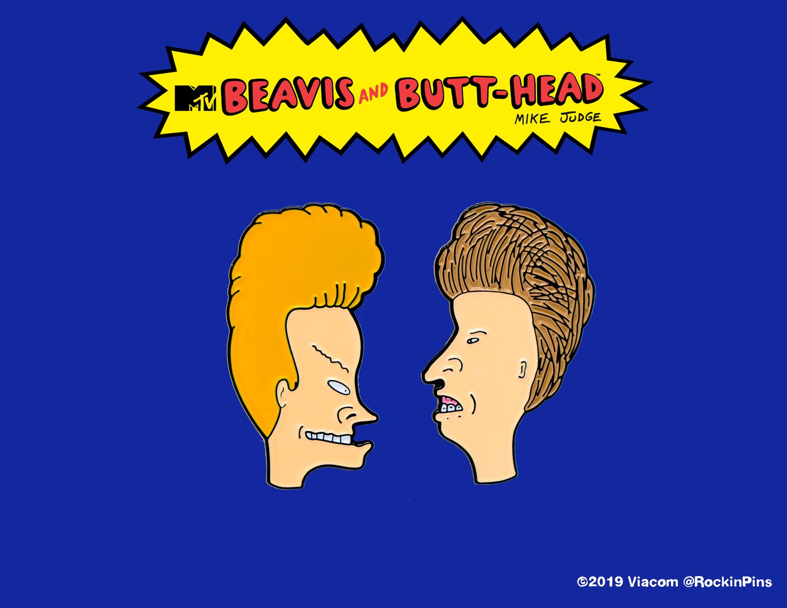 Beavis And Butt-Head - Head Set Enamel Pins | Rockin Pins