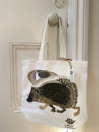 Image 1 of Hedgehog canvas shopper