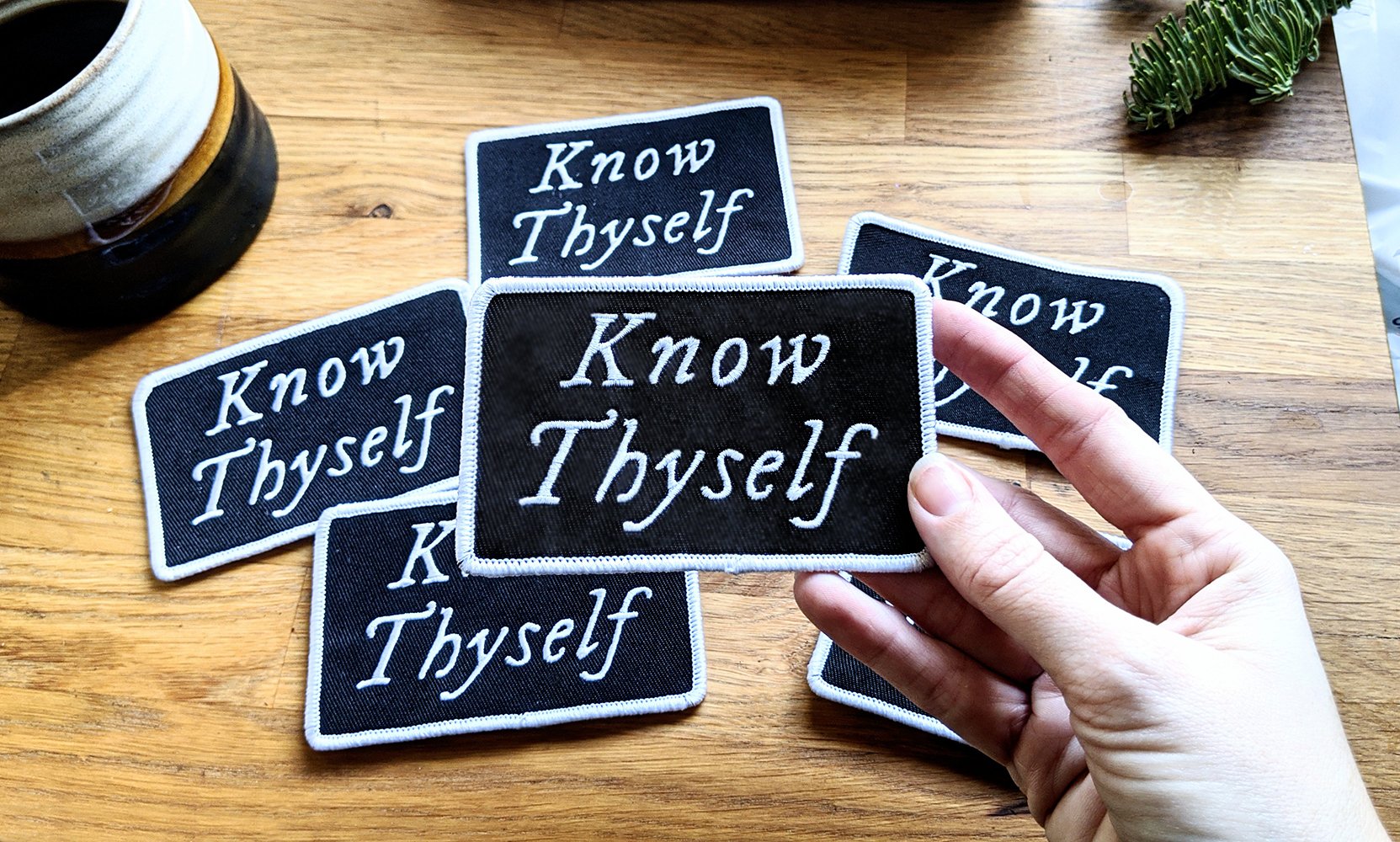 Know Thyself Embroidered Patch | Oakthorn Studios