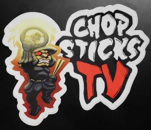 Image of ChopsticksTV Samurai Sticker