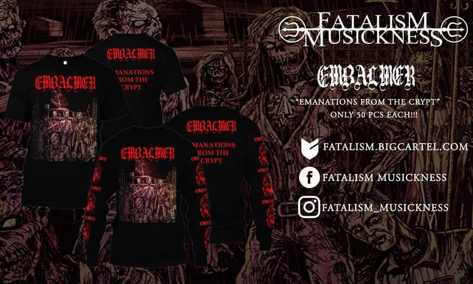 Image of EMBALMER - Merch 2 Designs Art SS/LS/Flag