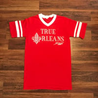 Red w/White True Orleans Varsity T-Shirt 