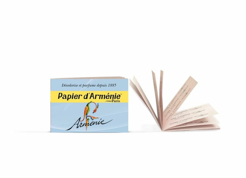 Image of NEW Papier d'Armenie Insent papers 1 booklet 36 leaflets imported from Paris