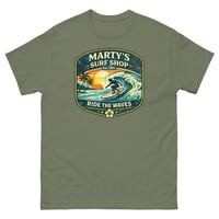 Image 6 of Marty's Surf Shop Ride the Waves Unisex T-Shirt Vintage Surf Graphic Tee