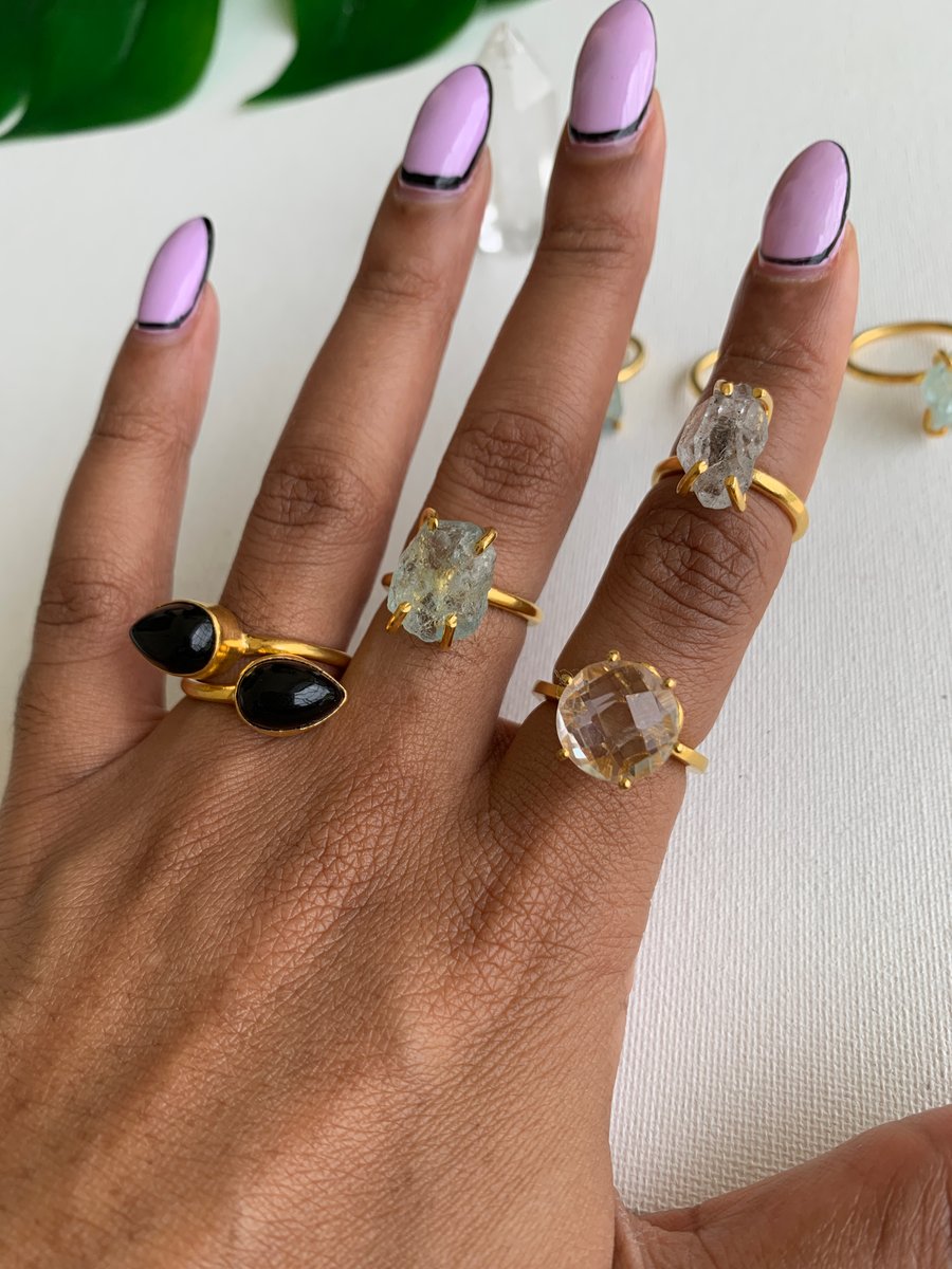 HERKIMER LIGHT • Herkimer Diamond Ring | Nirvana Wild