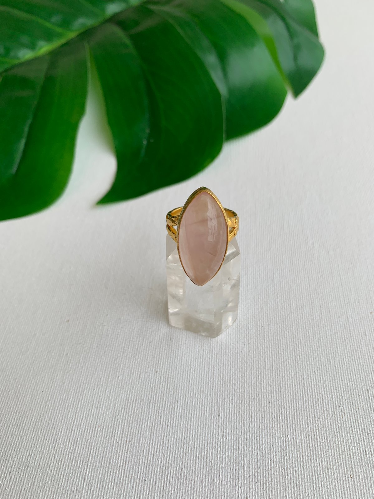 rose quartz ring rose quartz ring