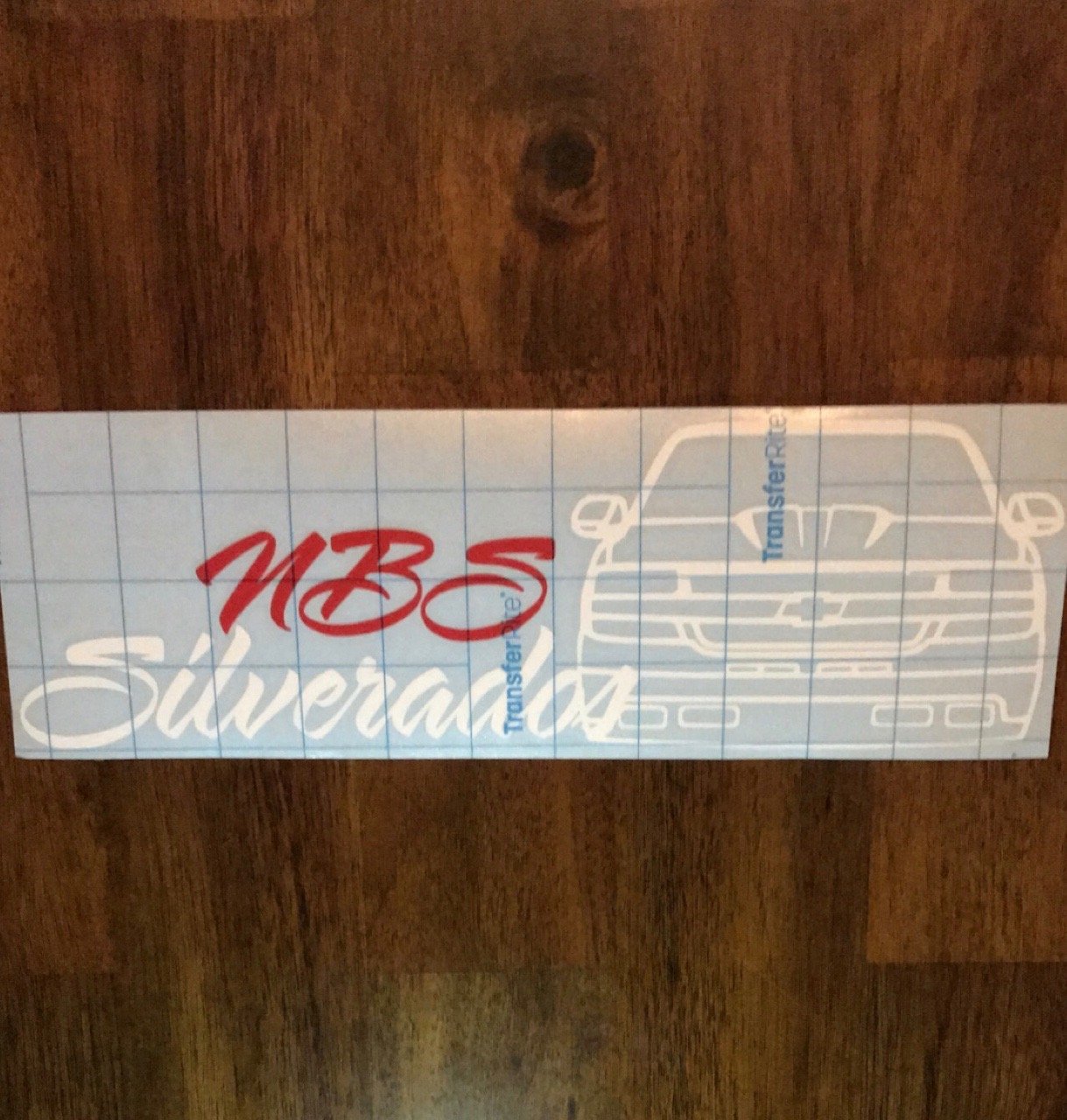 Image of Red/White 99-02 NBS Front End Decal