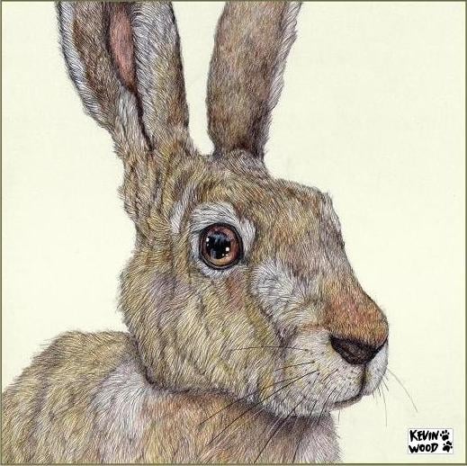 Image of Hare one ceramic coaster