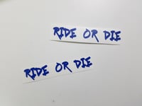 Image 2 of RIDE OR DIE Sticker Pack 