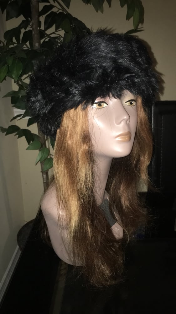 Image of Black Fur Headband