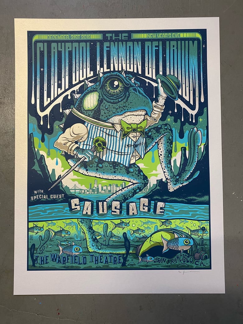 Image of The Claypool Lennon Delirium - NYE 2019 VIP - Silver Pearlescent Variant