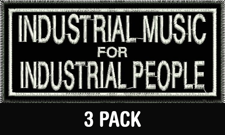 INDUSTRIAL MUSIC PATCH (3 PACK)