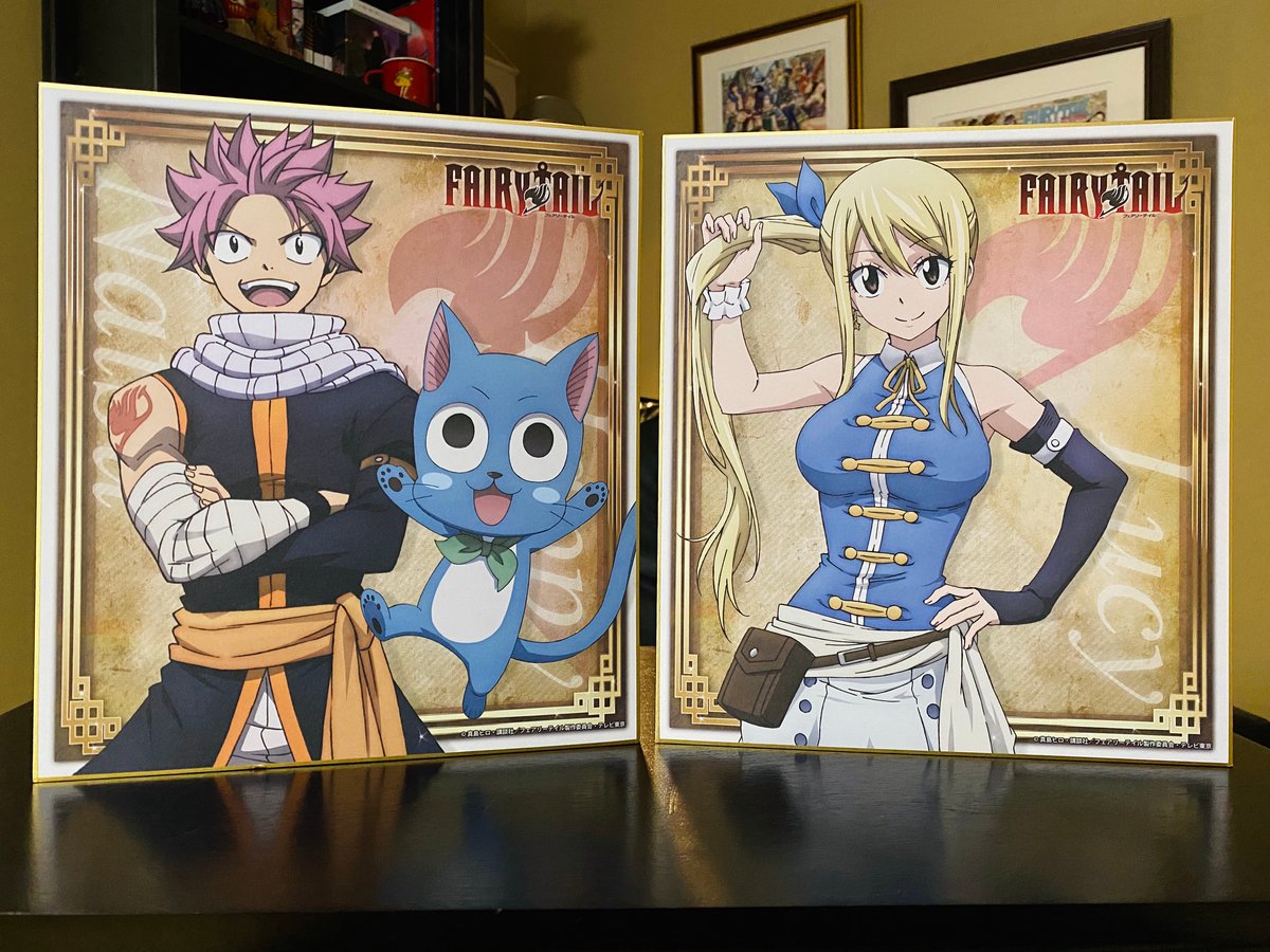 Soulanimation Natsu X Lucy 2019 Fairy Tail Japan Official Shikishi Boards