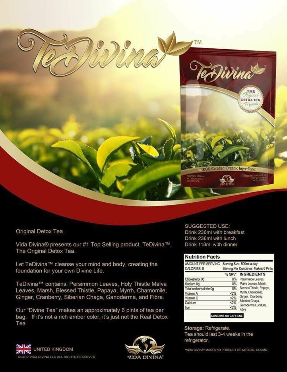 TEDIVINA ( No.1 Detox tea ) | Fitness_Brandaffectionuk