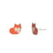Image of Tiny Resin Fox Earrings