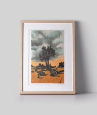 Image 2 of Joshua Tree Storm (risograph, A4)