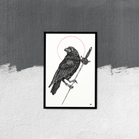 Image 1 of "The Raven" 13"x19" Luster Paper Art Print