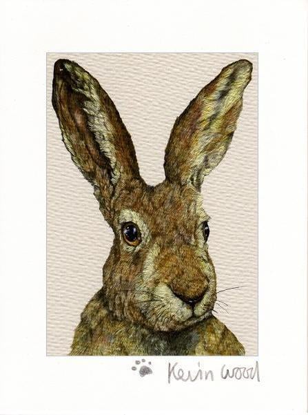 Image of Hare two fine art print available in three sizes
