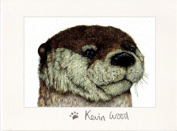 Image of Otter fine art print available in three sizes