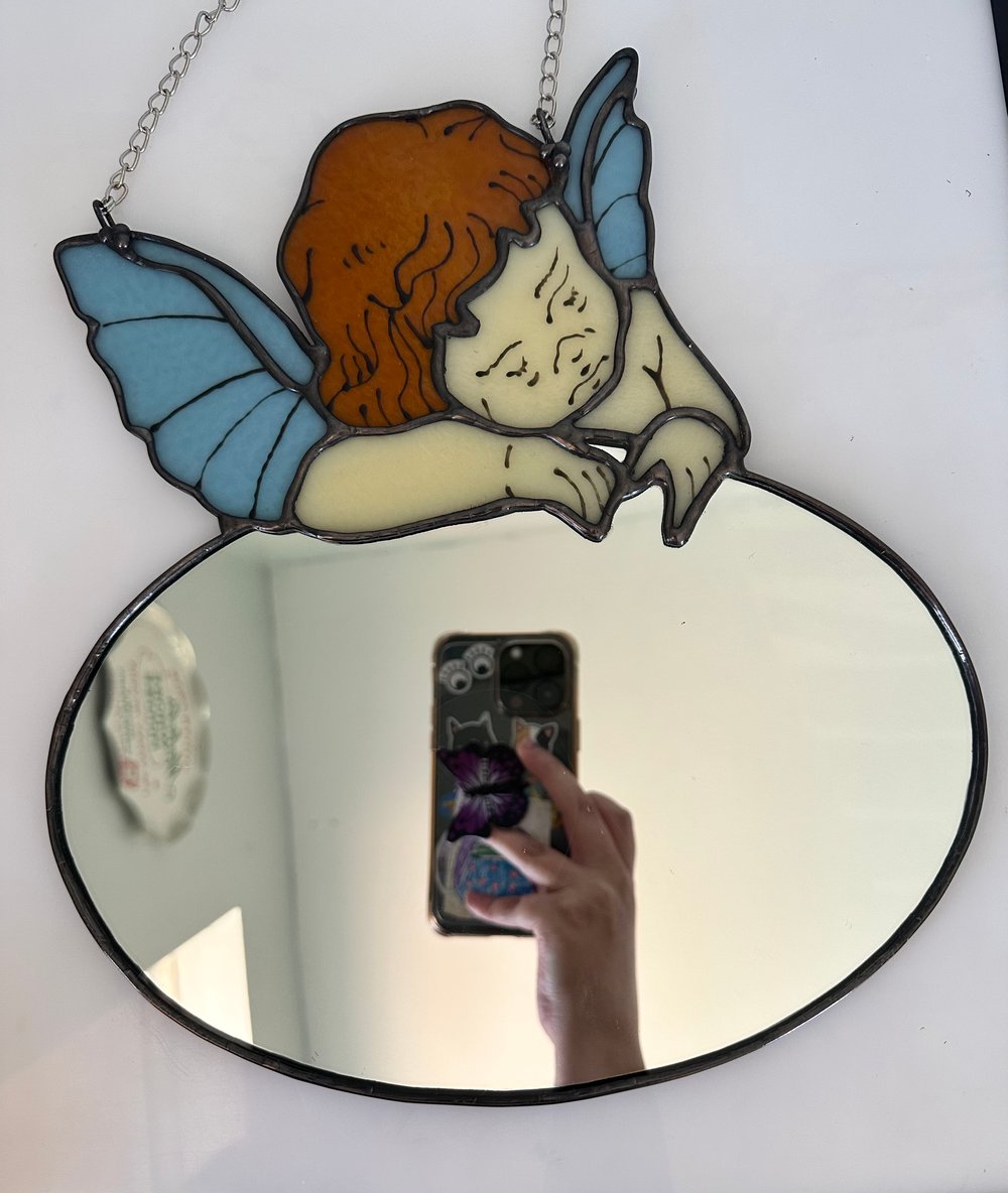 Image of blue cherub