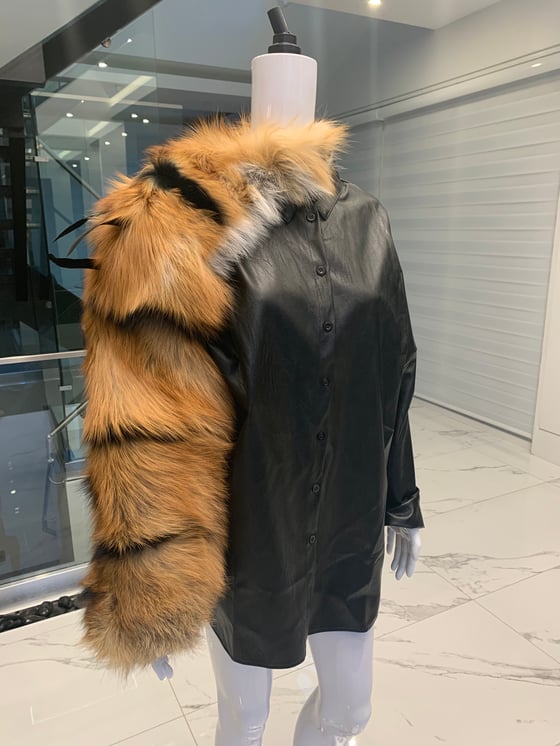 Image of Tiger Stripe Fur Sleeve