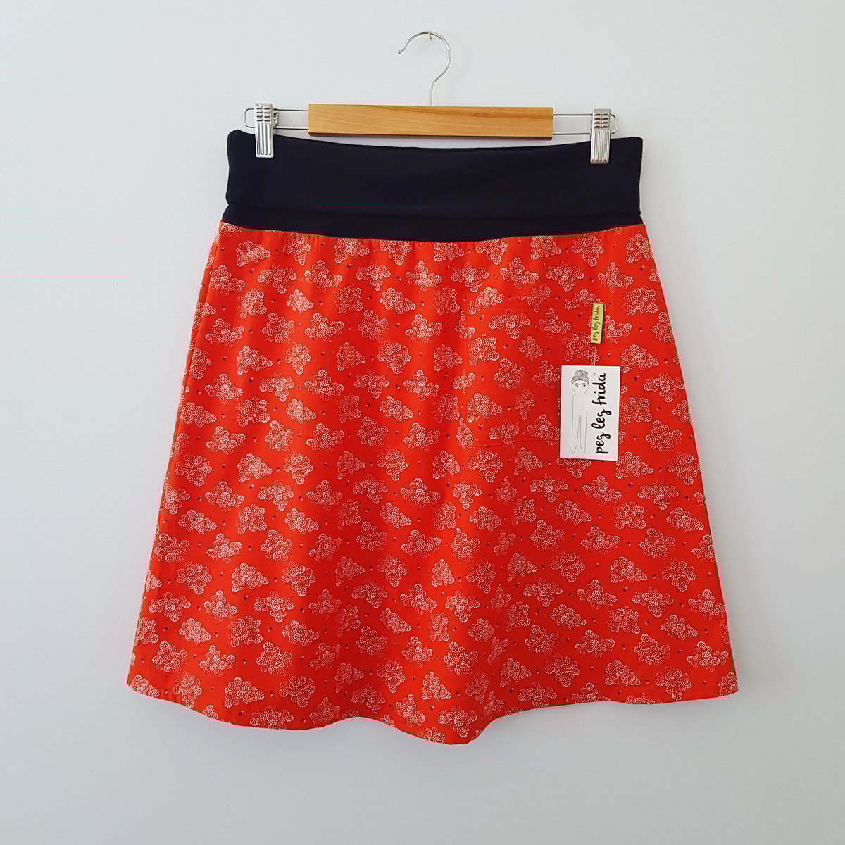 Image of Gus Skirt - Red Clouds *LAST ONE SIZE XS*