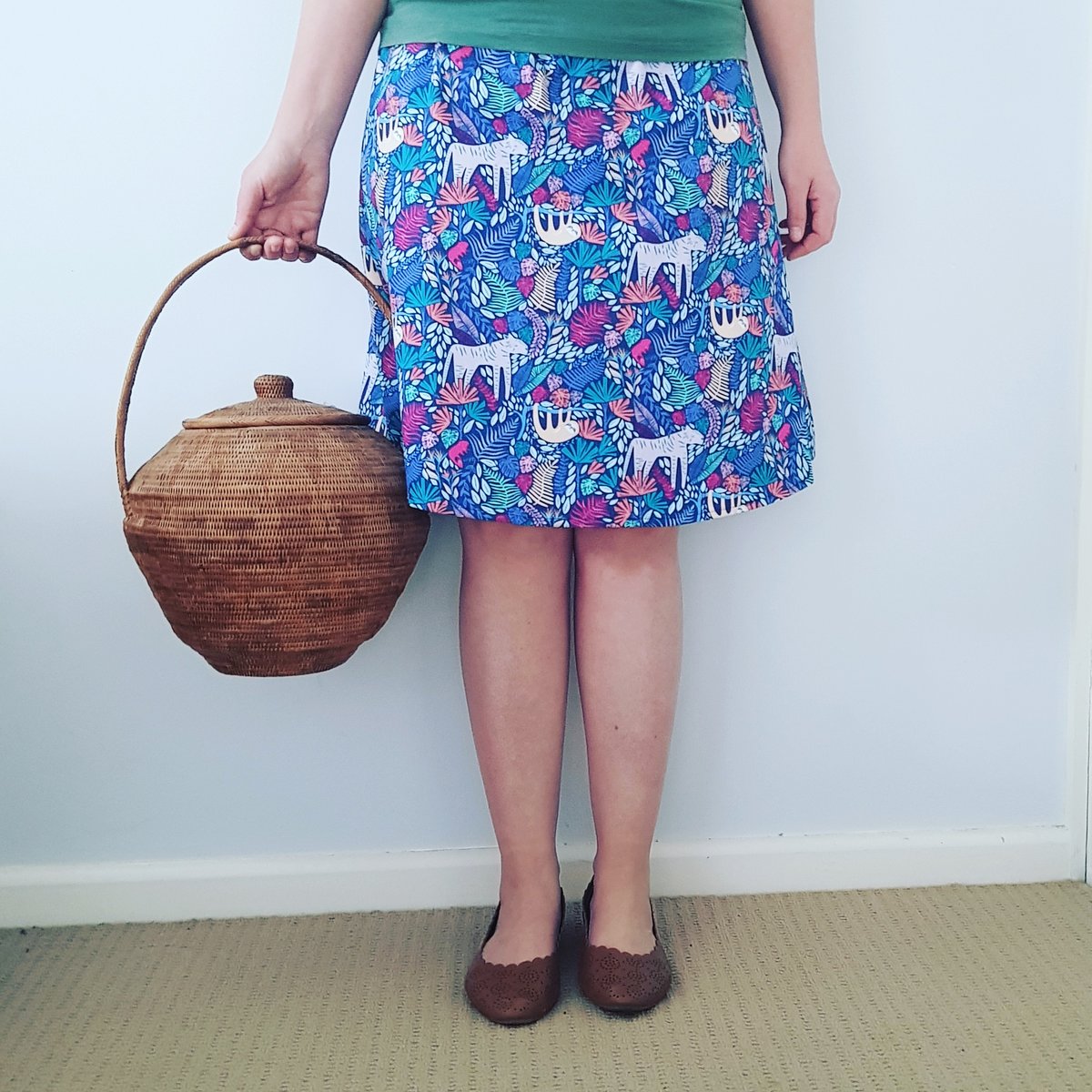 Image of Gus Skirt - Dusk Birds *LAST ONE SIZE M*