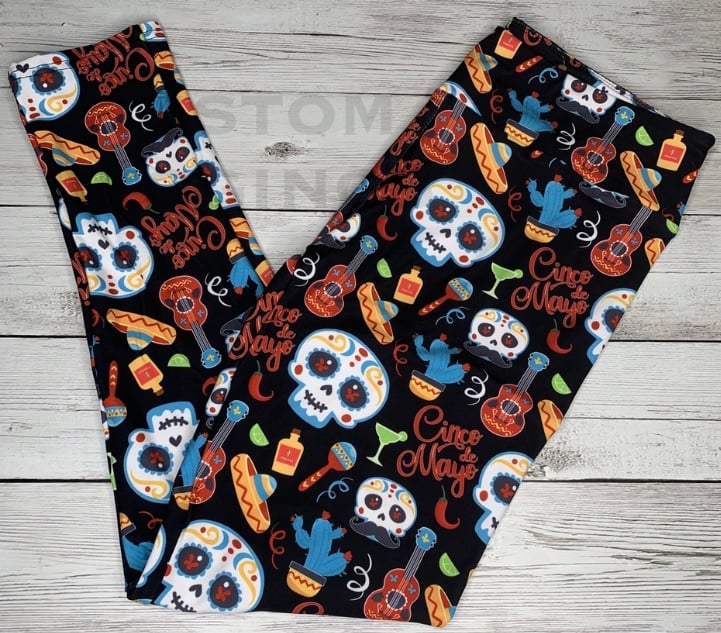 Image of Cinco De Mayo Custom Design Leggings