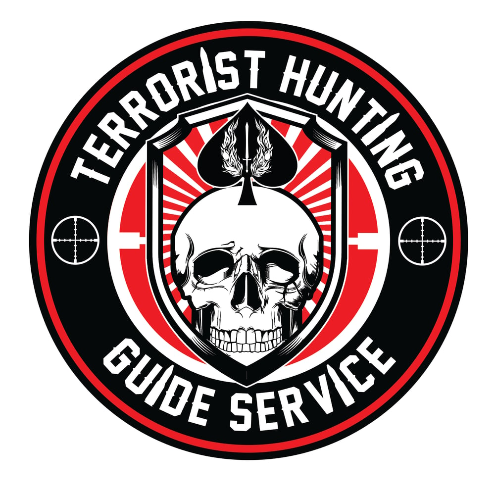 Image of Terrorist Hunting Guide Service 4" Decal
