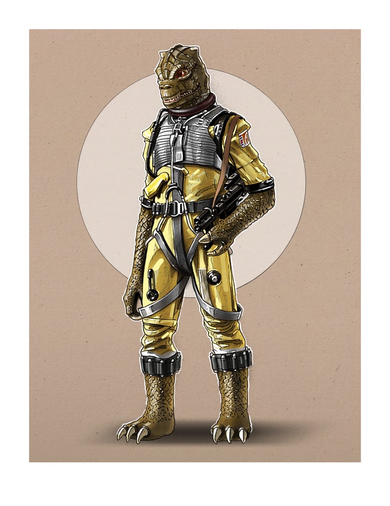 Image of BOSSK: 8 1/2" x 11" OPEN EDITION COLLECTIBLE Giclée PRINT 